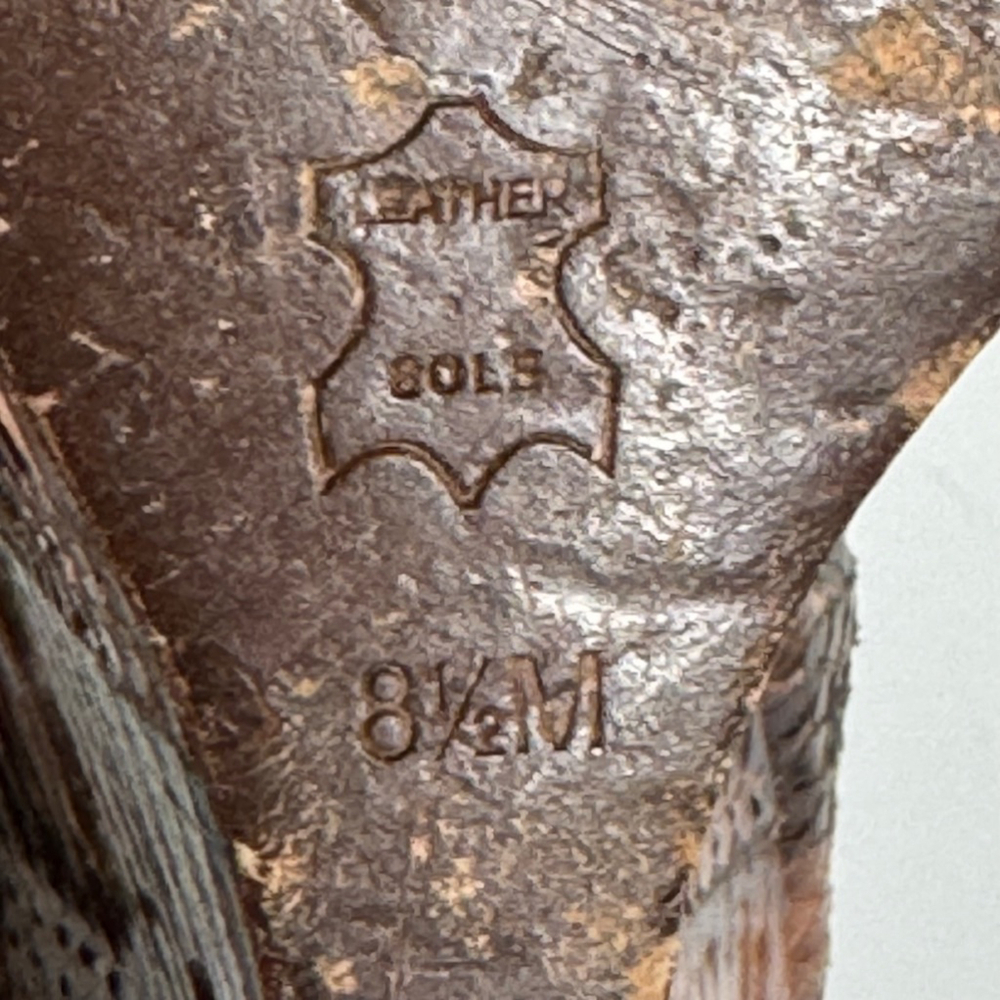 Tory Burch Brown Leather And Python Platform Wedg… - image 6